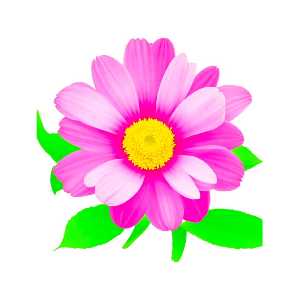 Pink Three Dimensional Style Pink Flowers ,Pink Flowers PNG generative ai