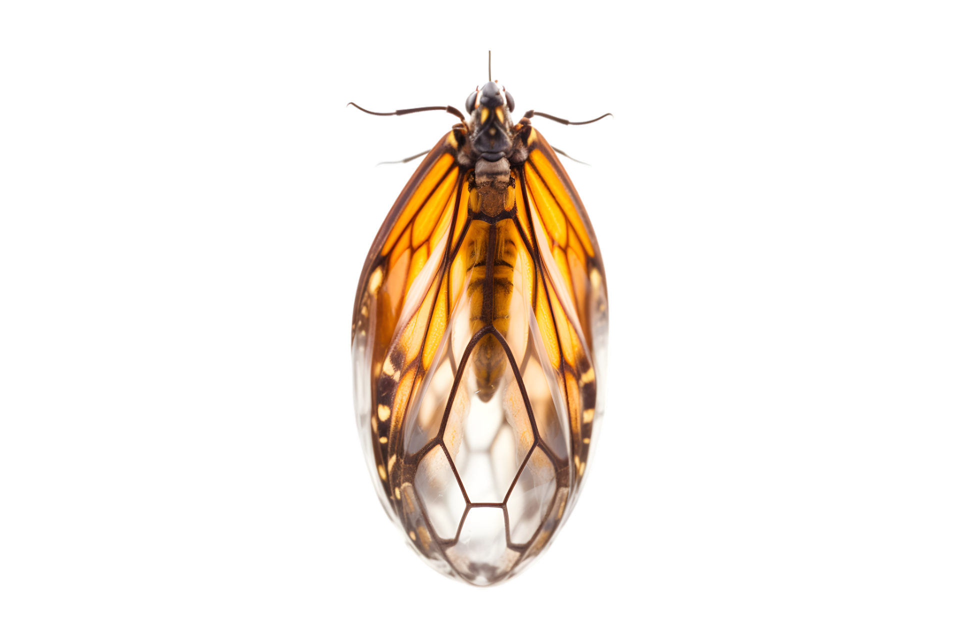 Butterfly cocoon hanging isolated on a transparent background 27182098 PNG