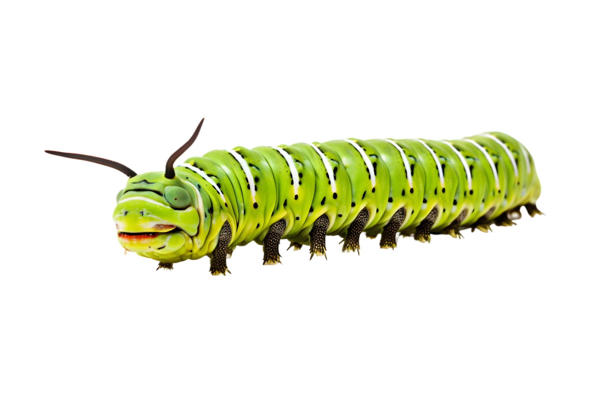 Swallowtail caterpillar isolated on a transparent background 27182118 PNG