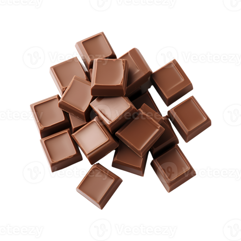 chocolate bars isolated on a transparent background png