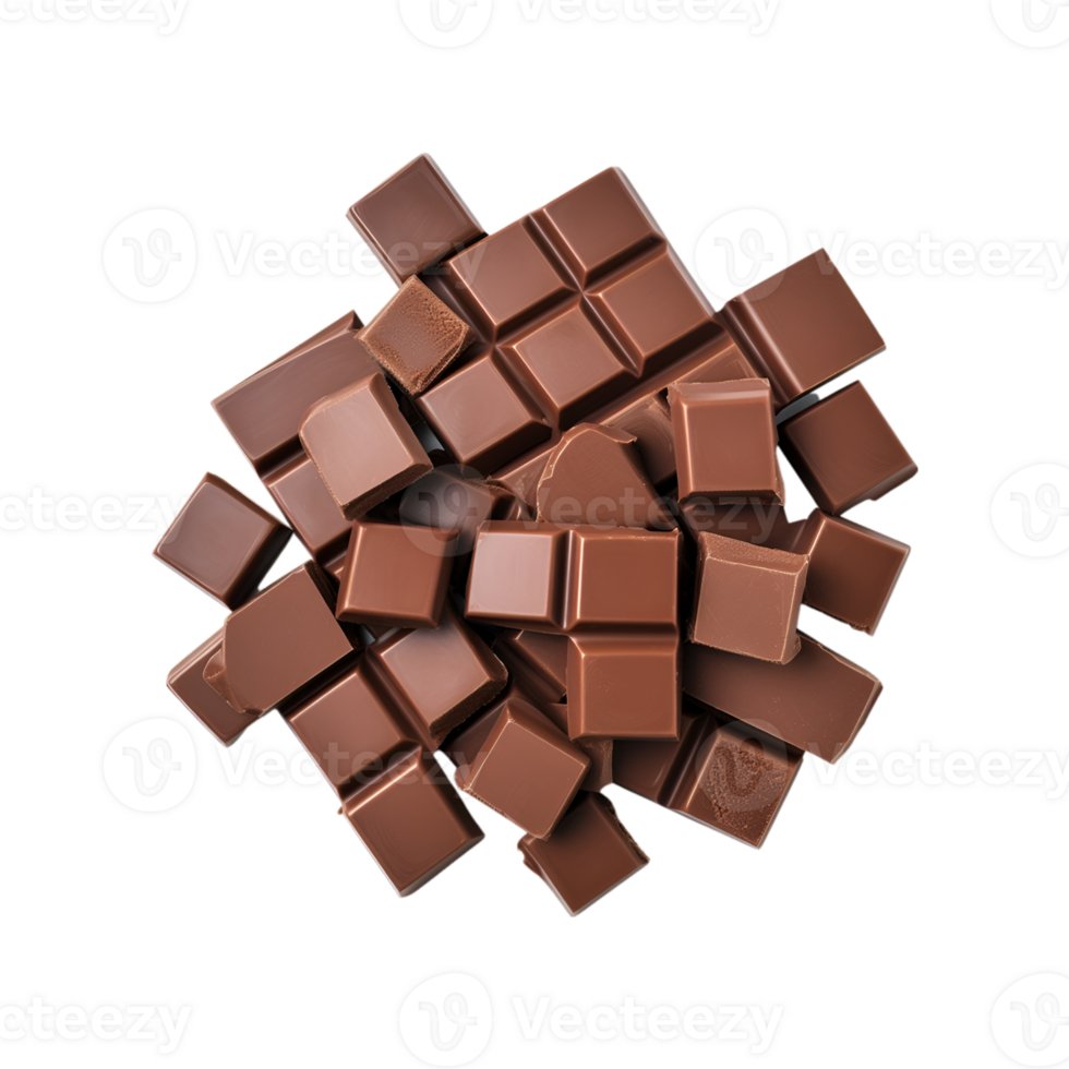 chocolate bars isolated on a transparent background png