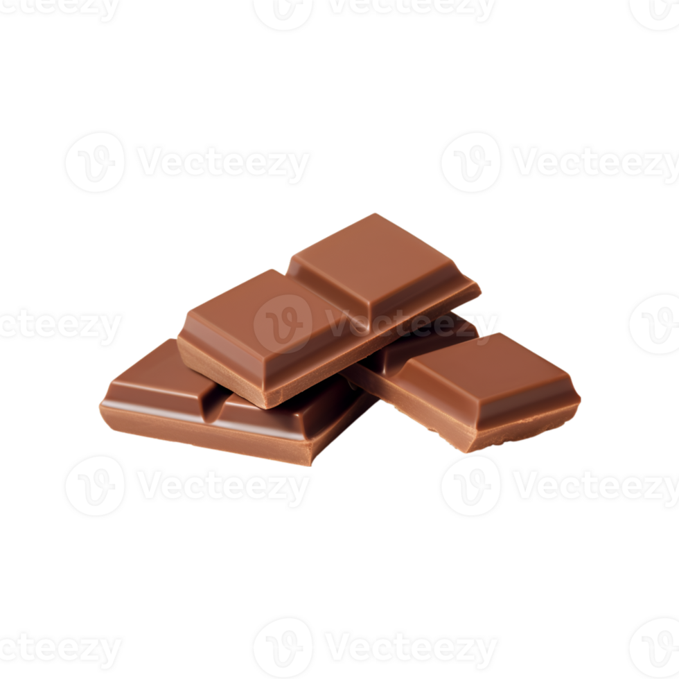 chocolate bars isolated on a transparent background png