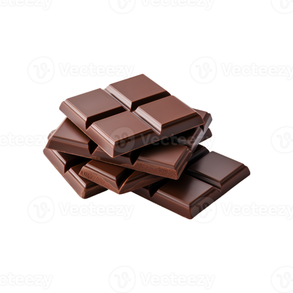 chocolate bars isolated on a transparent background png