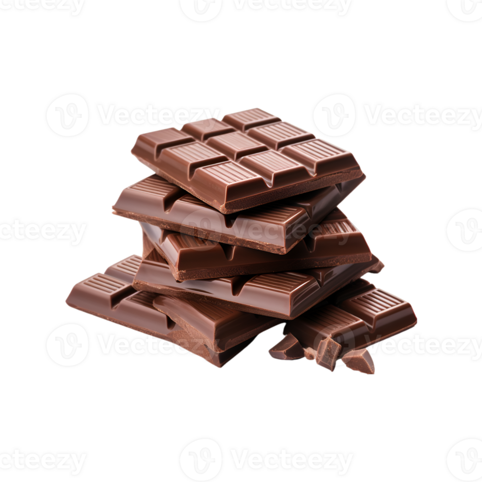 chocola bars geïsoleerd Aan een transparant achtergrond png