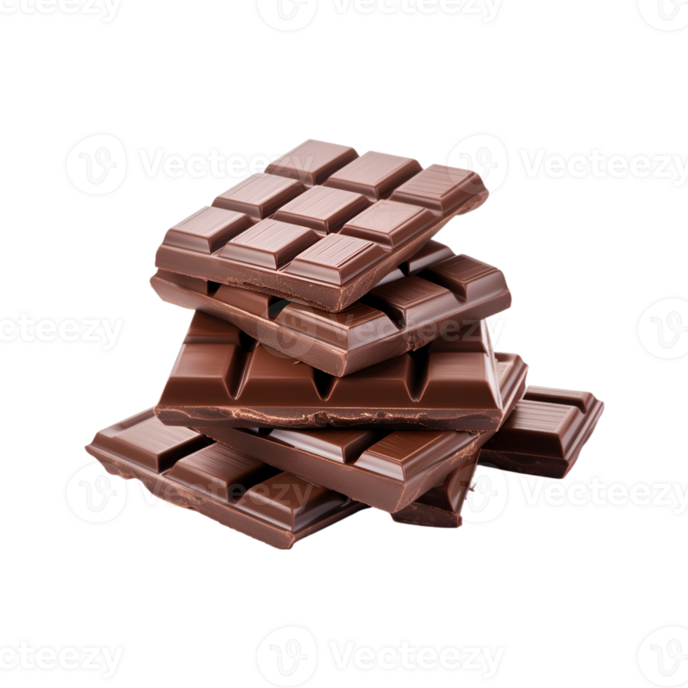 chocola bars geïsoleerd Aan een transparant achtergrond png