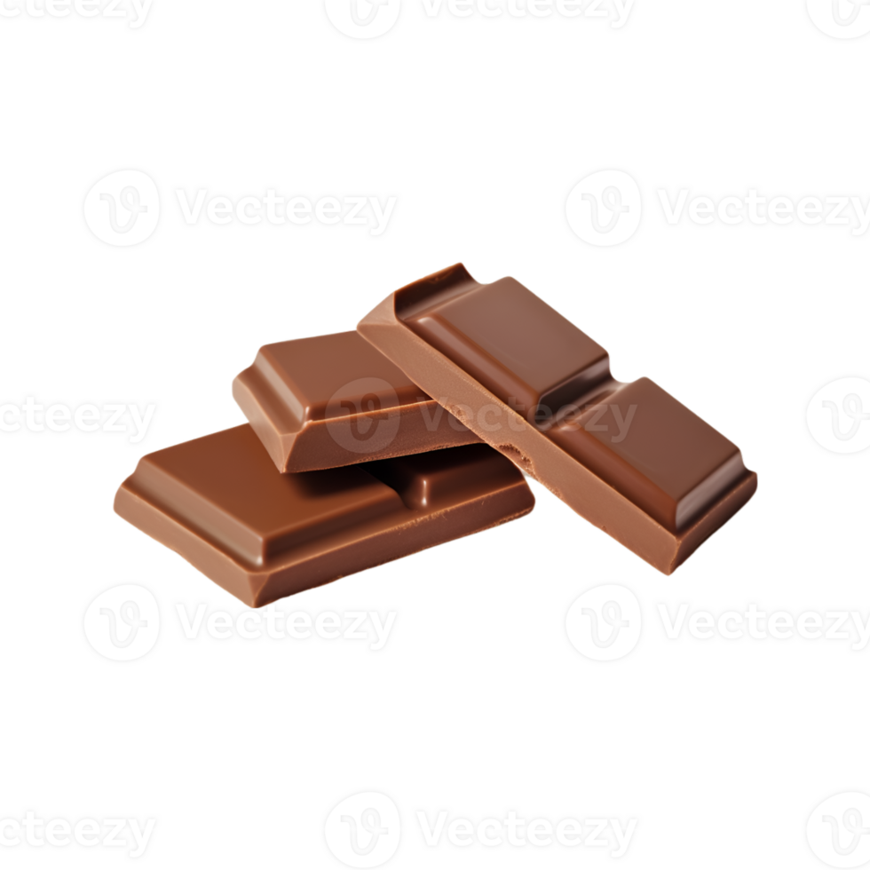 chocolate bars isolated on a transparent background png