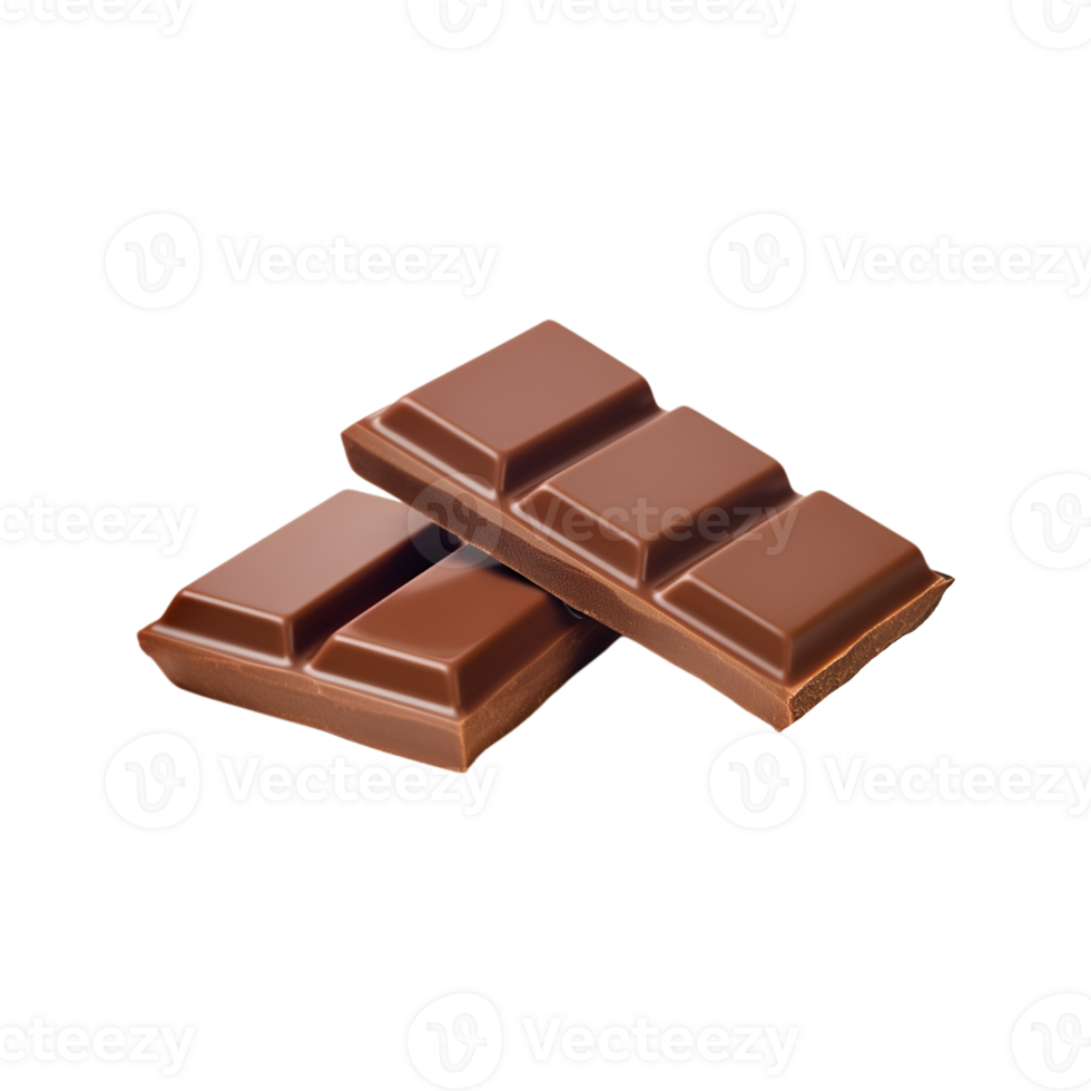 chocolate bars isolated on a transparent background png