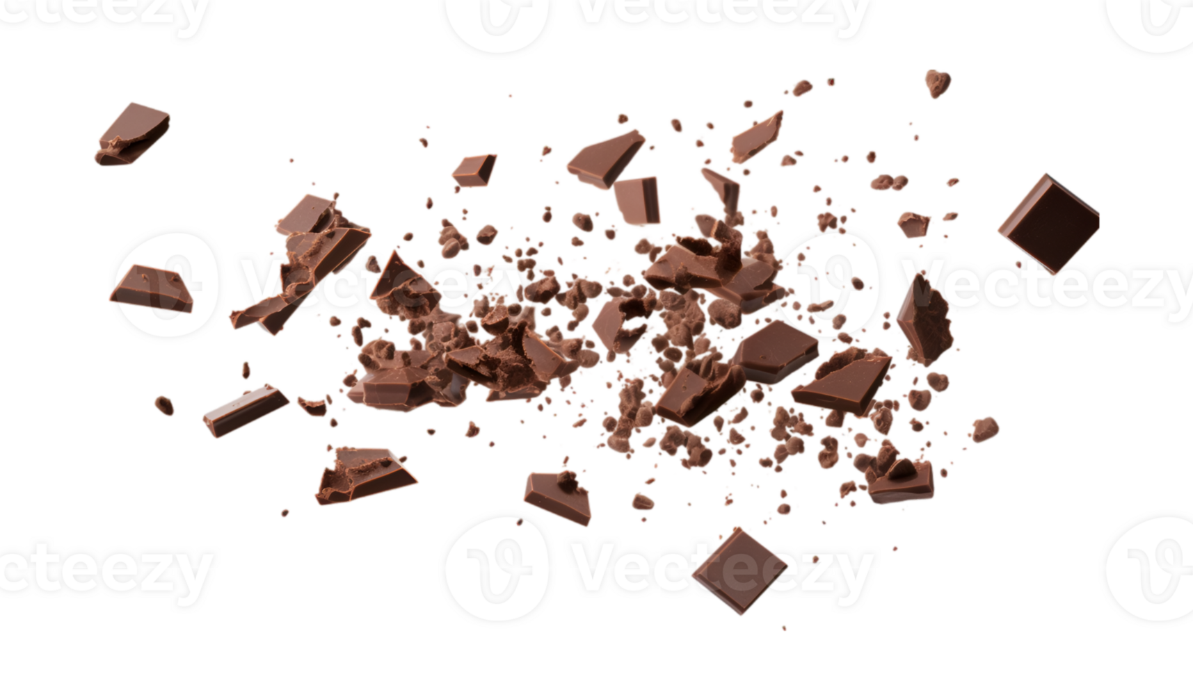 chocolate bars isolated on a transparent background png