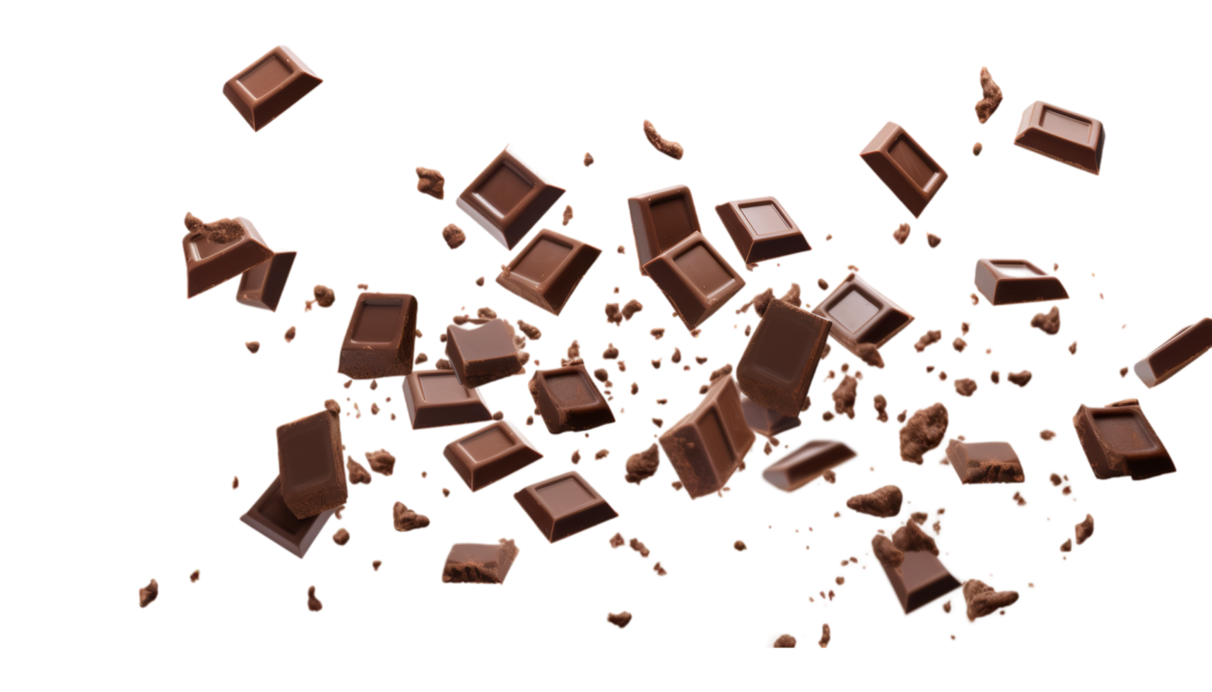 chocolate bars isolated on a transparent background png