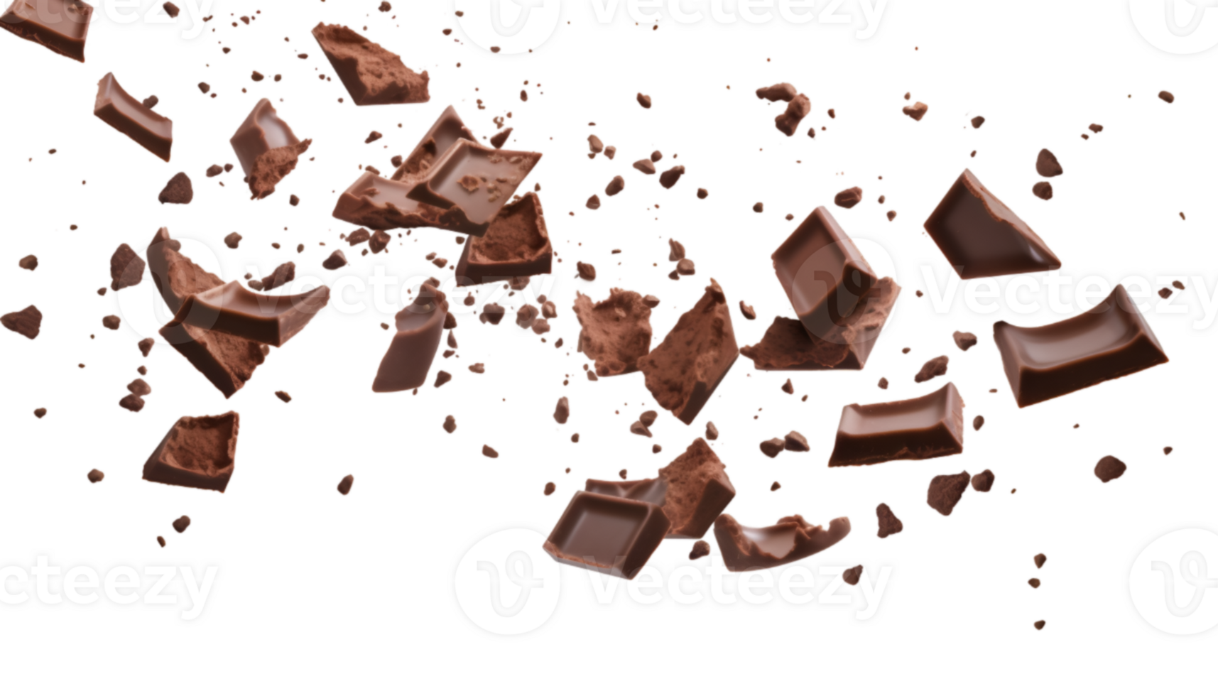 chocolate bars isolated on a transparent background png