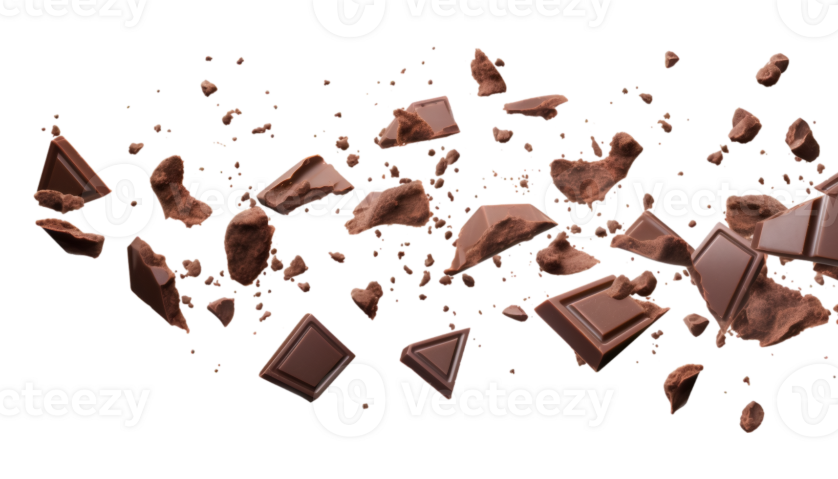 chocolate bars isolated on a transparent background png