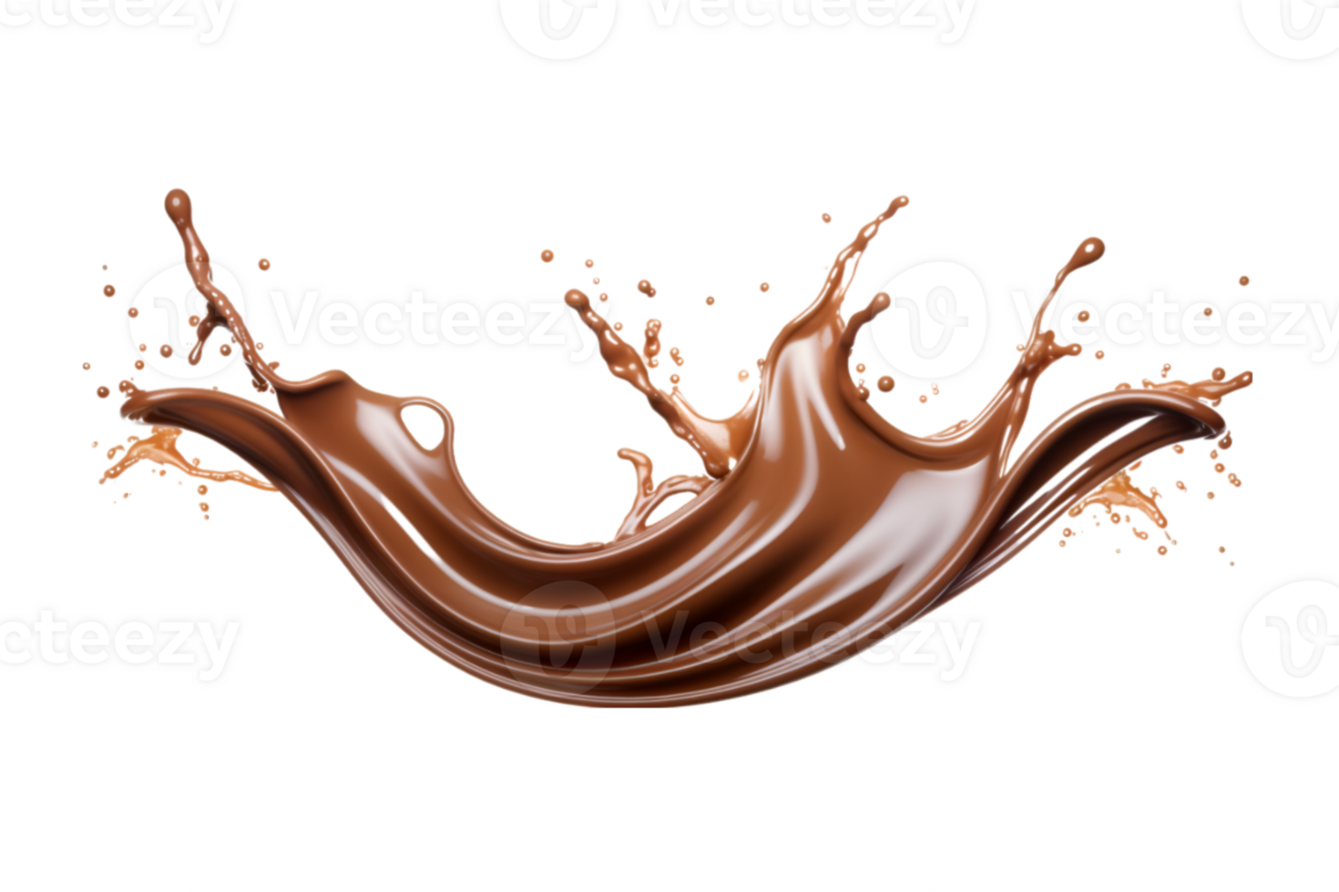 Chocolate Splash Isolated On A Transparent Background 27182167 Png