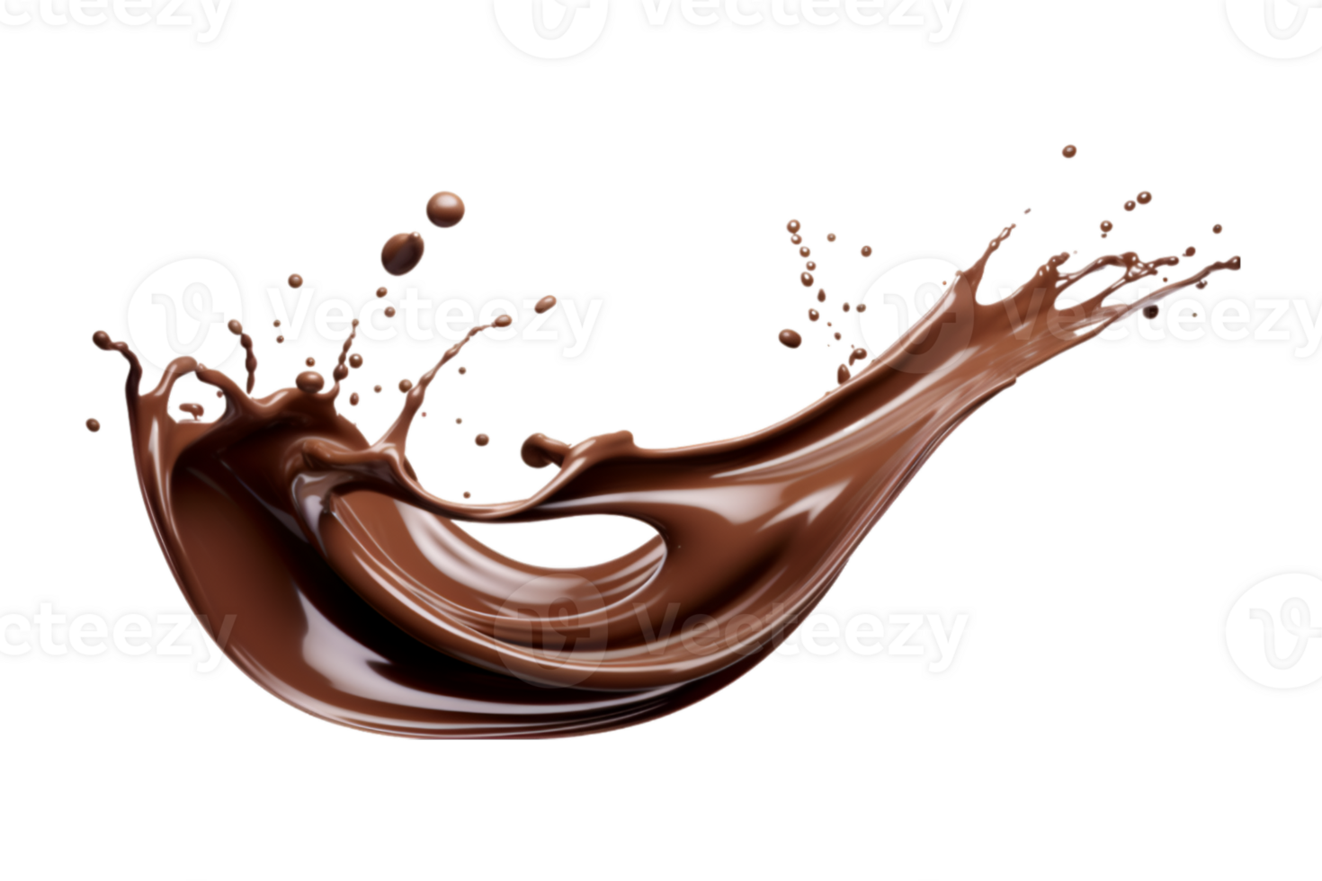 chocolate chapoteo aislado en un transparente antecedentes png