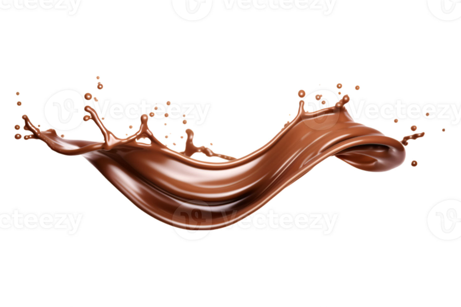 chocolate chapoteo aislado en un transparente antecedentes png