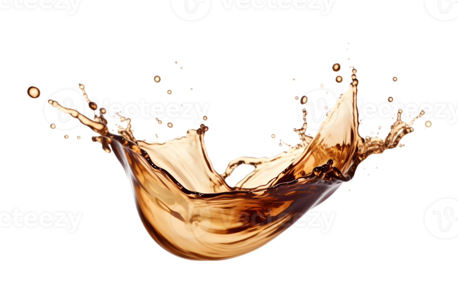 coffee splash isolated on a transparent background png