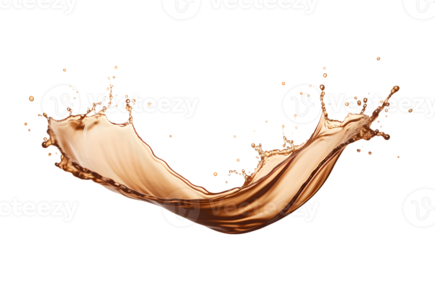 coffee splash isolated on a transparent background png