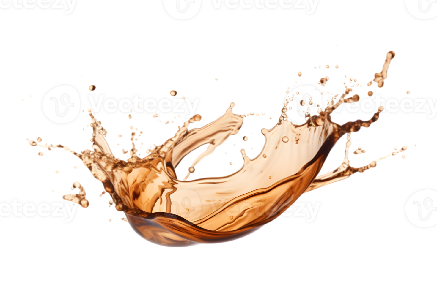 coffee splash isolated on a transparent background png