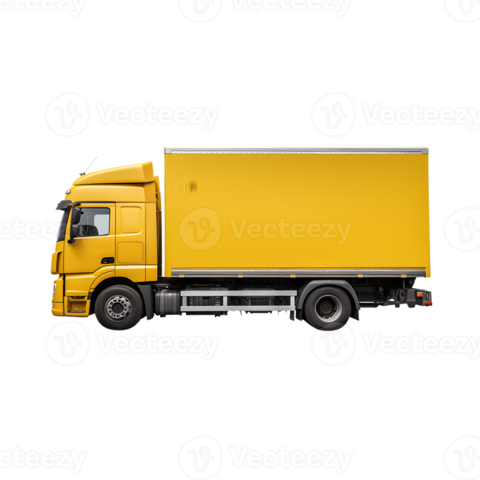 Trailler truck isolated on a transparent background png