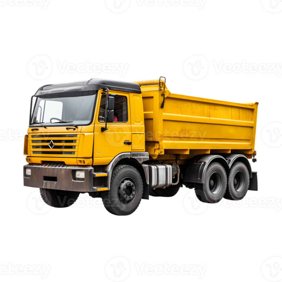 Dump truck isolated on a transparent background png