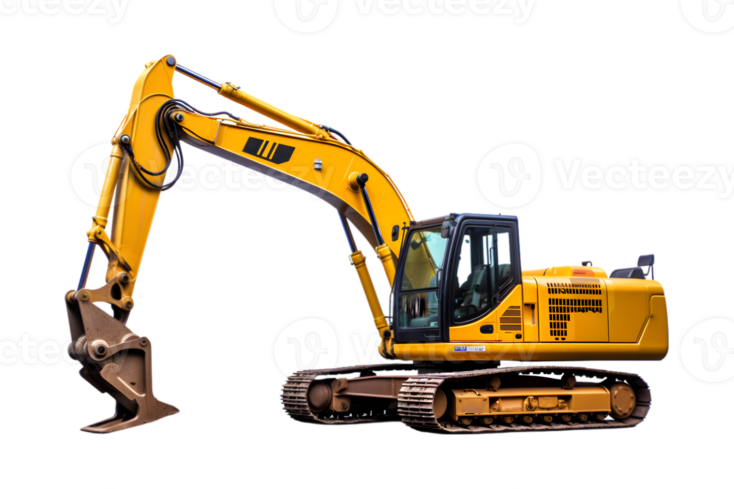 Excavator isolated on a transparent background png