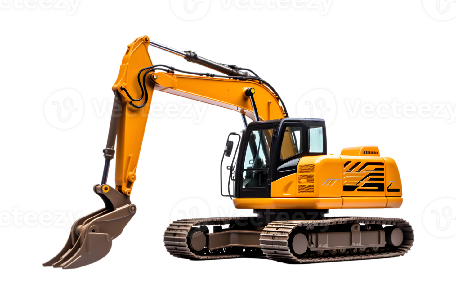 Excavator isolated on a transparent background png