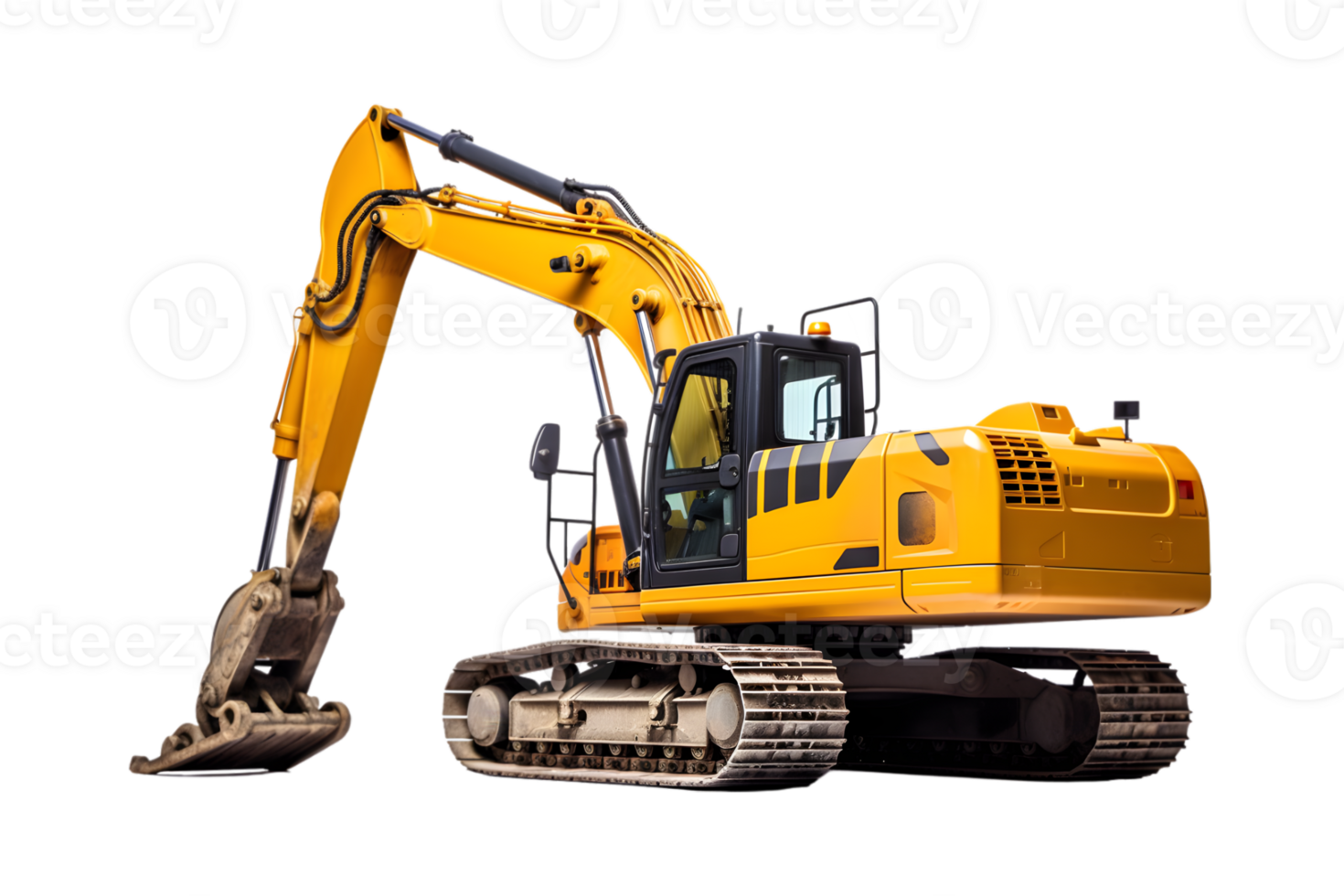 Excavator isolated on a transparent background png