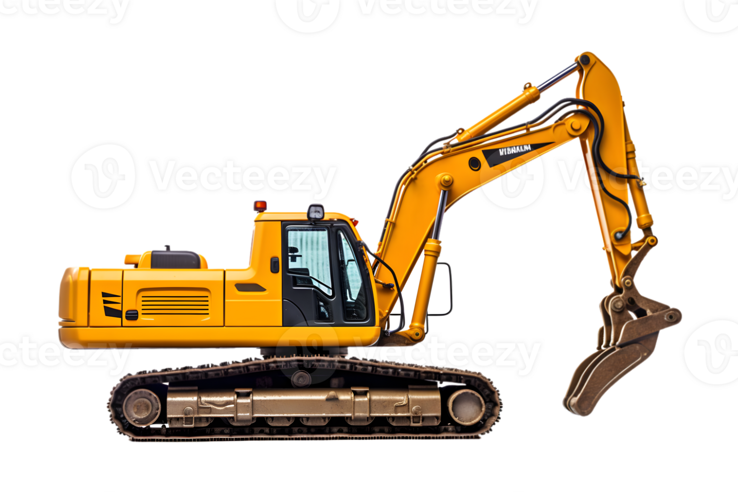 Excavator isolated on a transparent background png