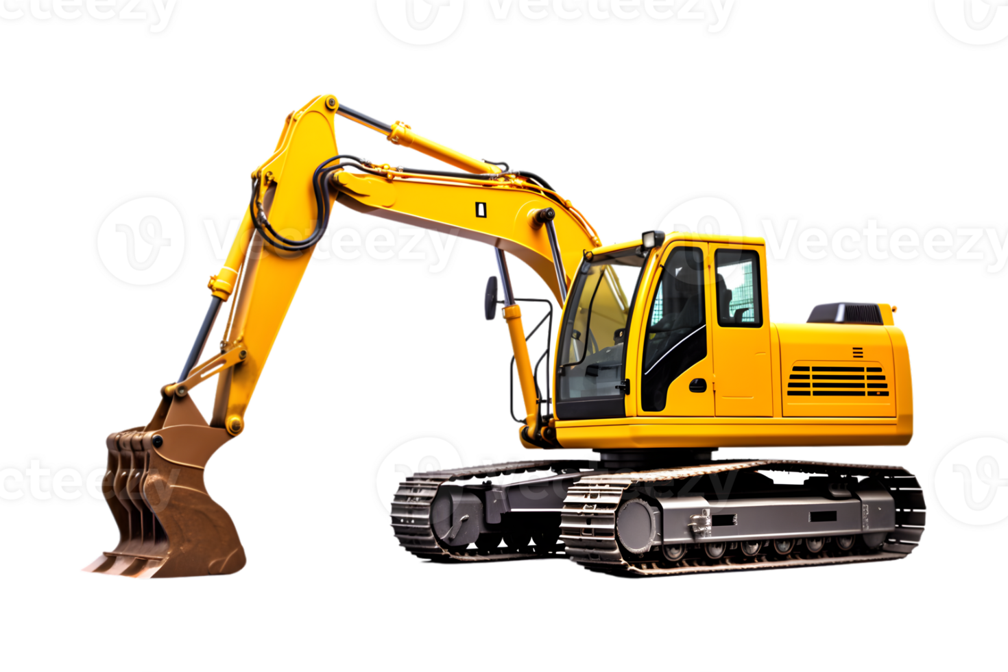 Excavator isolated on a transparent background png