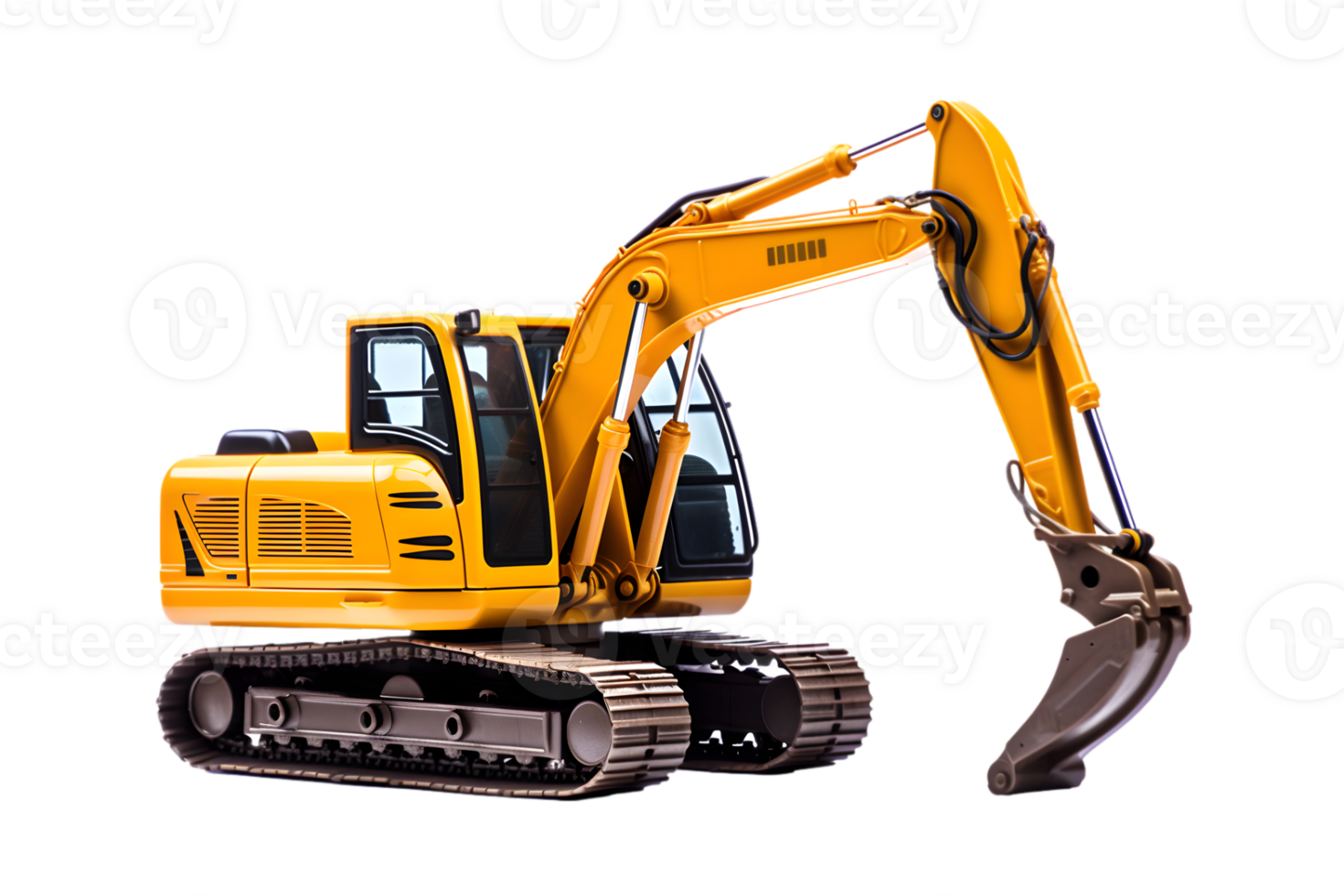 Excavator isolated on a transparent background png