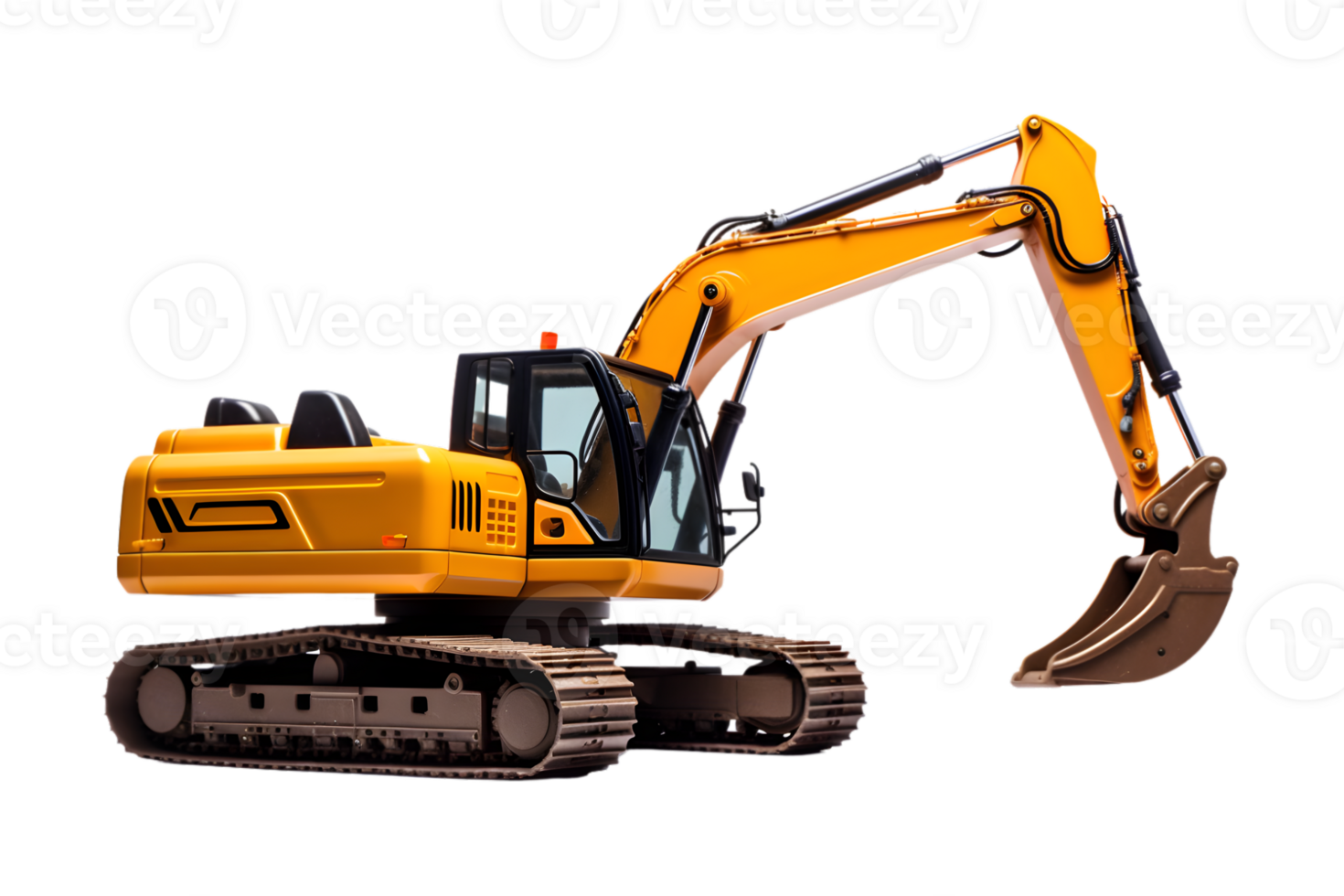 Excavator isolated on a transparent background png