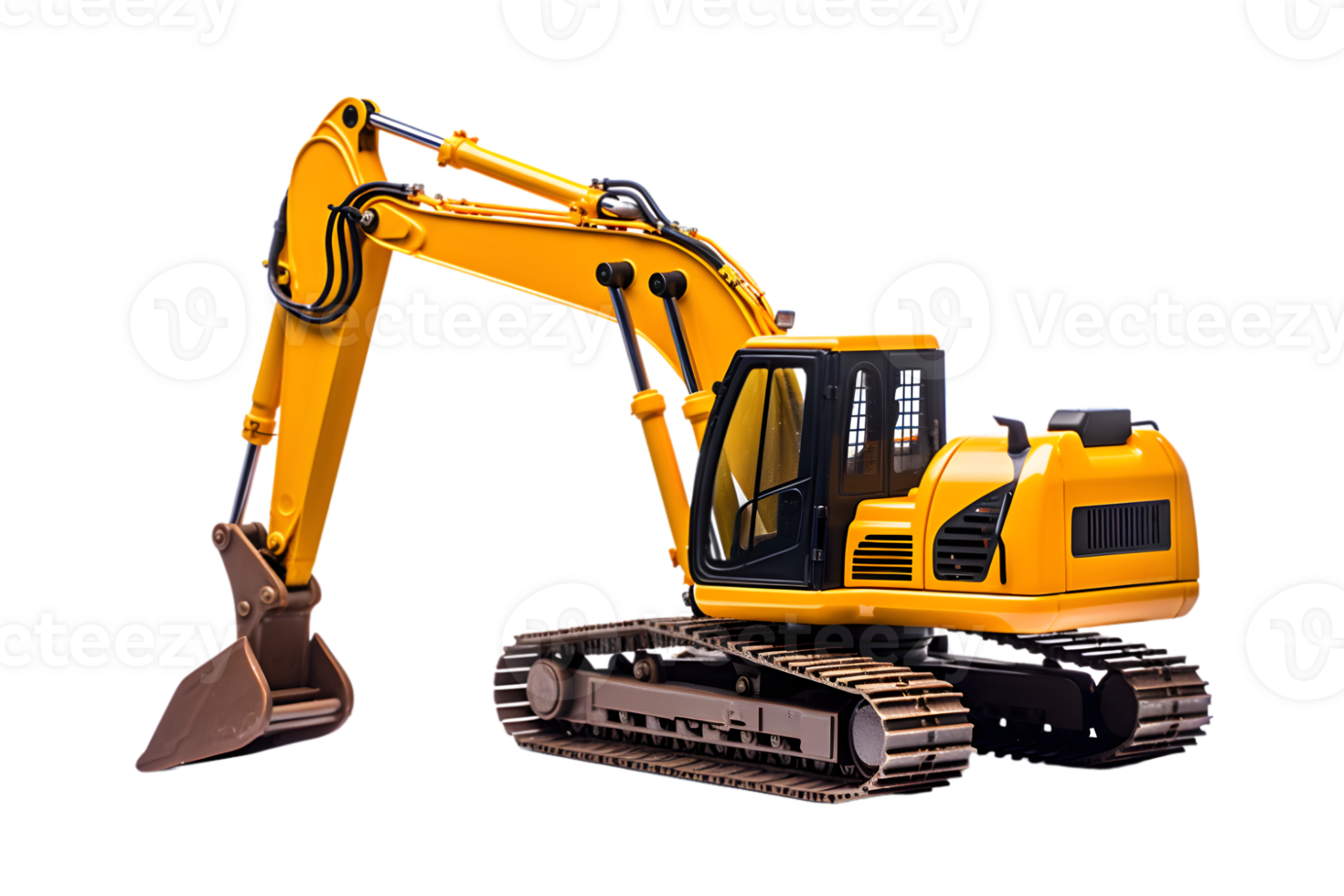 Excavator isolated on a transparent background png