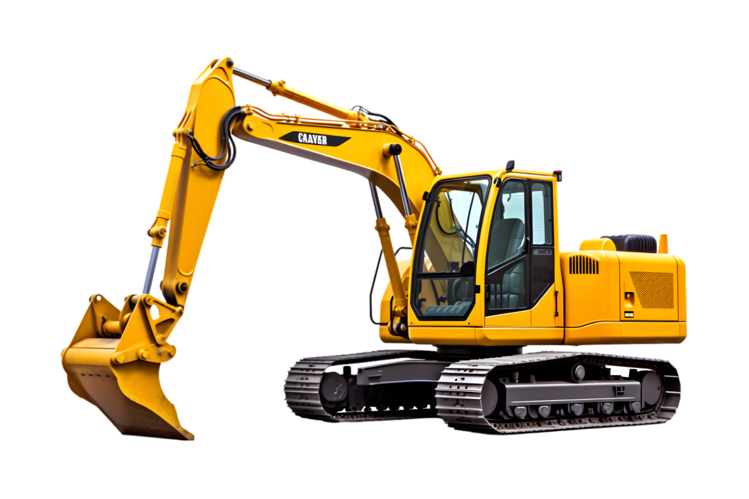 Excavator isolated on a transparent background png