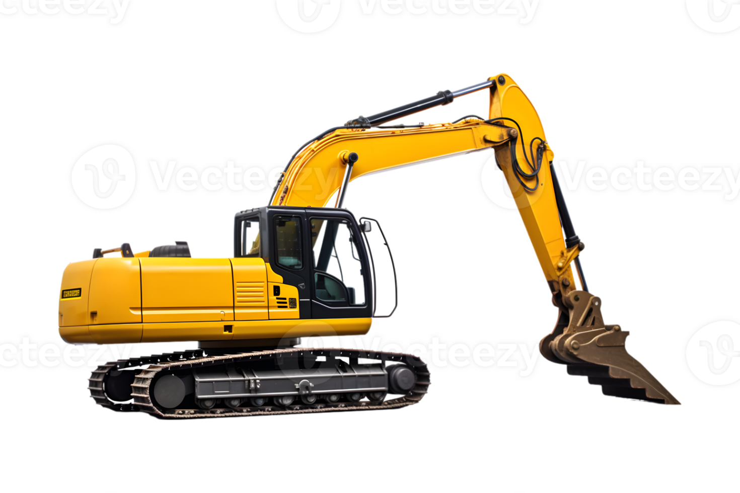 Excavator isolated on a transparent background png