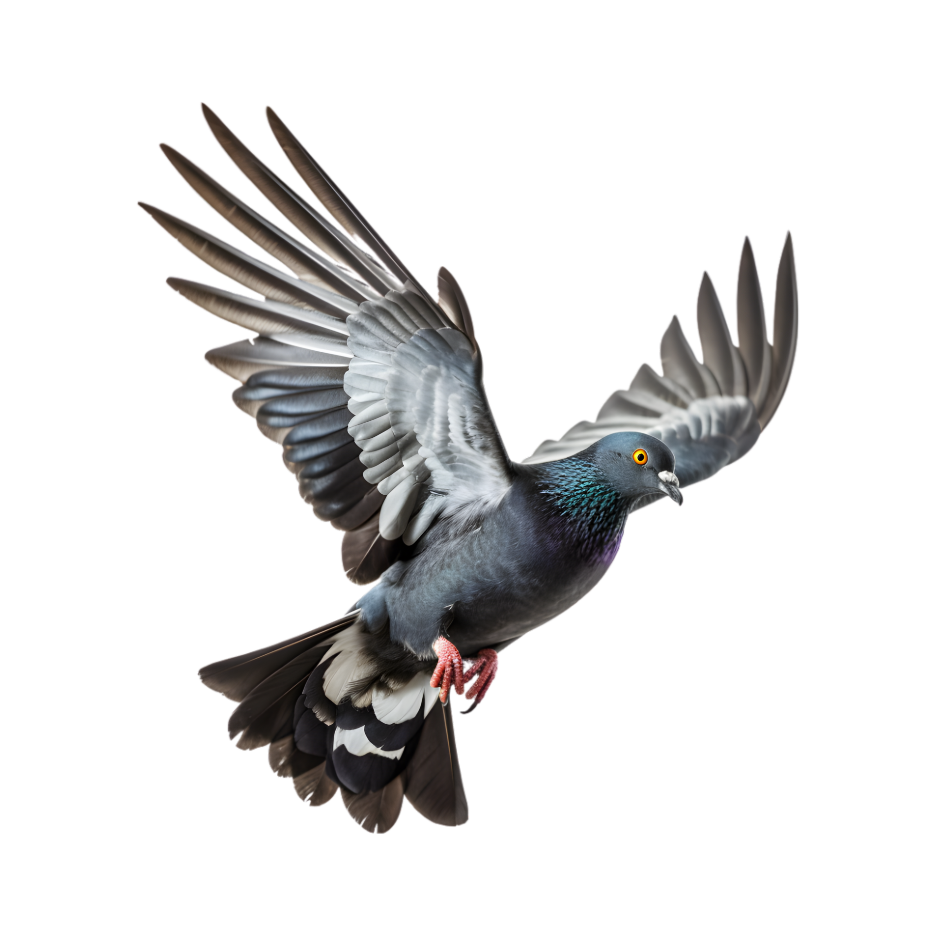 roller pigeons flying