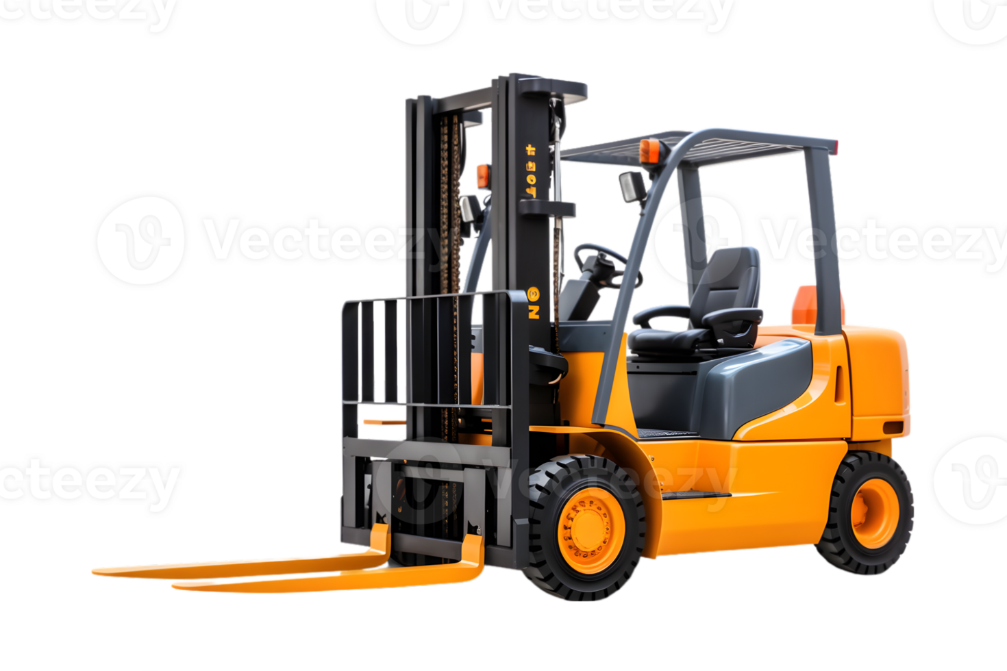 Forklift truck isolated on a transparent background png