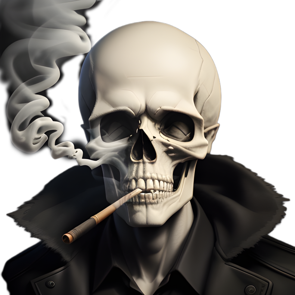 Cool skull on a transparent background png