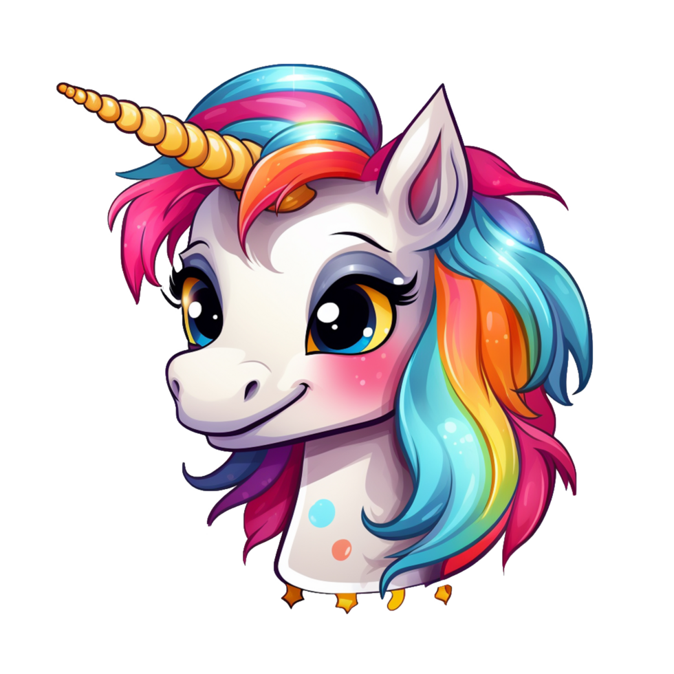 Unicorn cute sticker transparent png