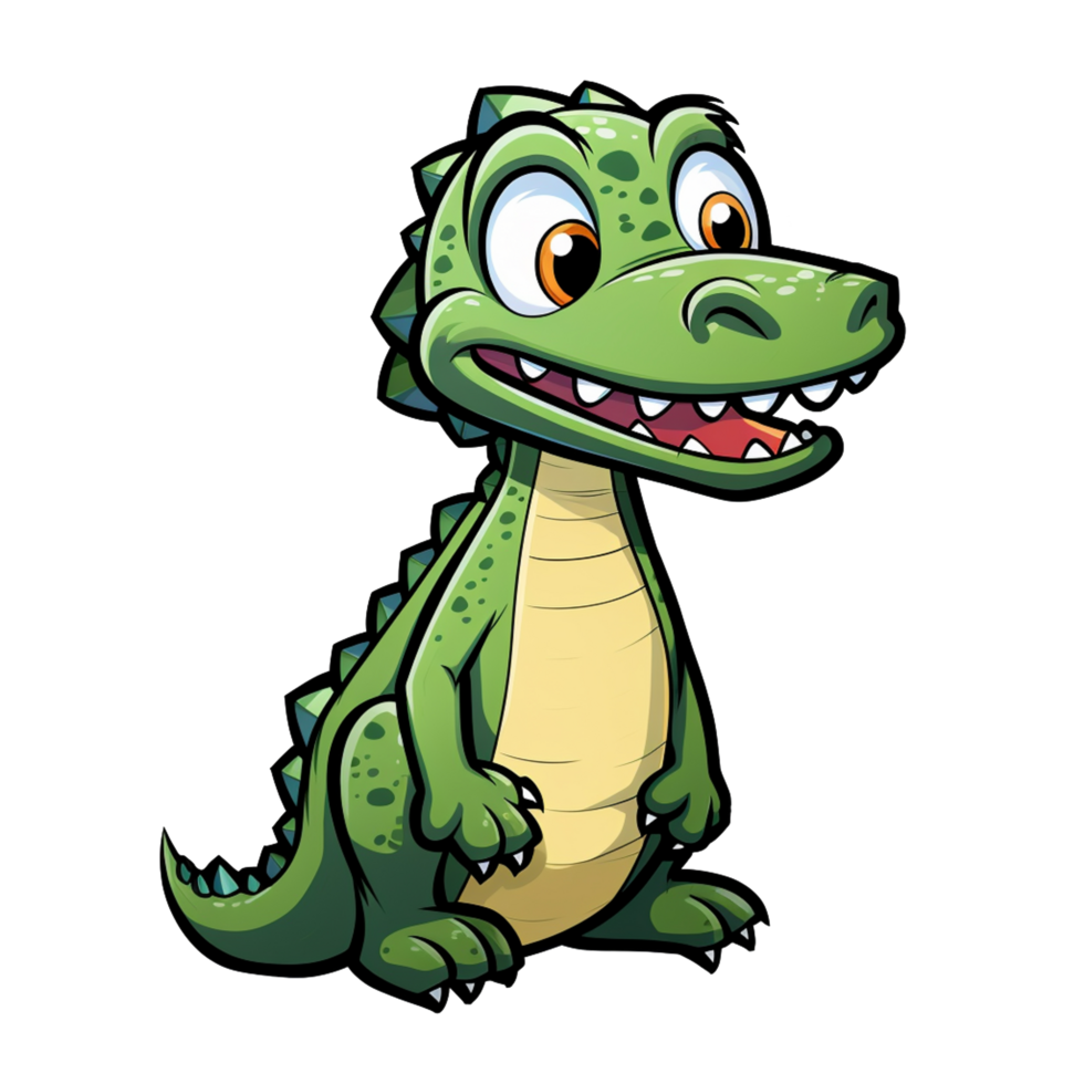 Crocodile cute sticker png