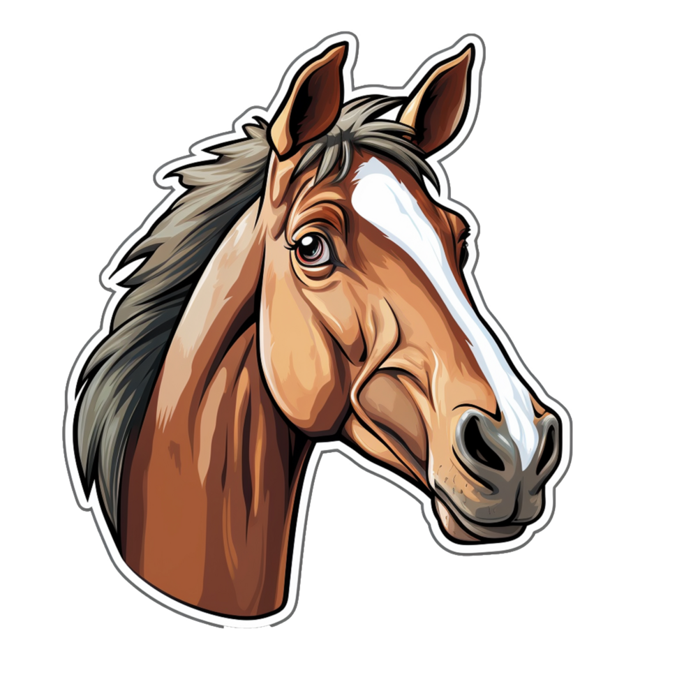 Horse sticker transparent png