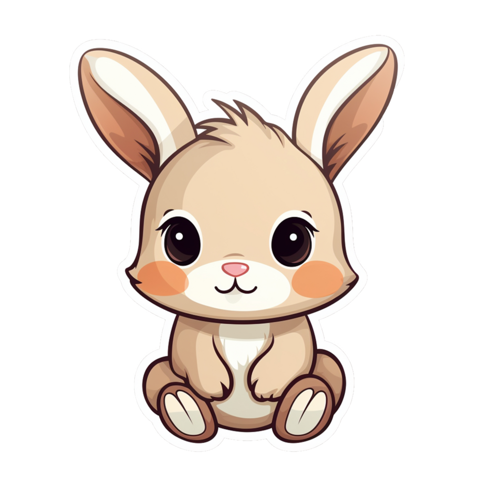 Bunny cute rabbit sticker transparent png 27187633 PNG