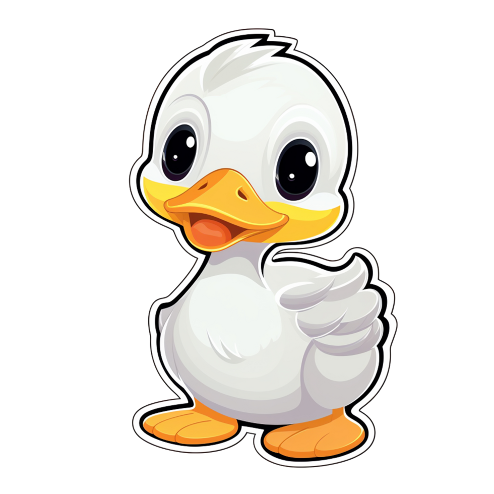 Duck baby cute sticker png