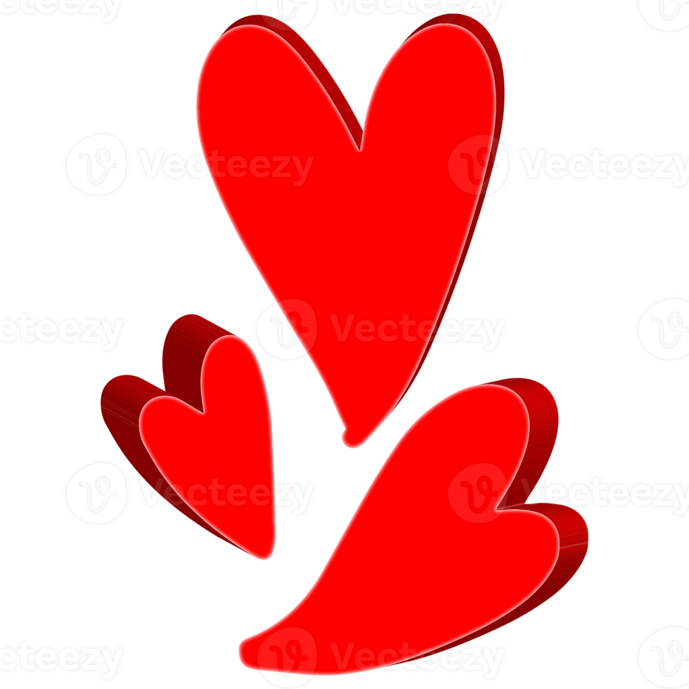 Heart icon, Social red heart web buttons. png