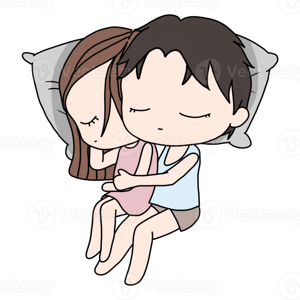 Love tenderness and romantic feelings concept. Young loving smiling couple boy and girl are hugging. png