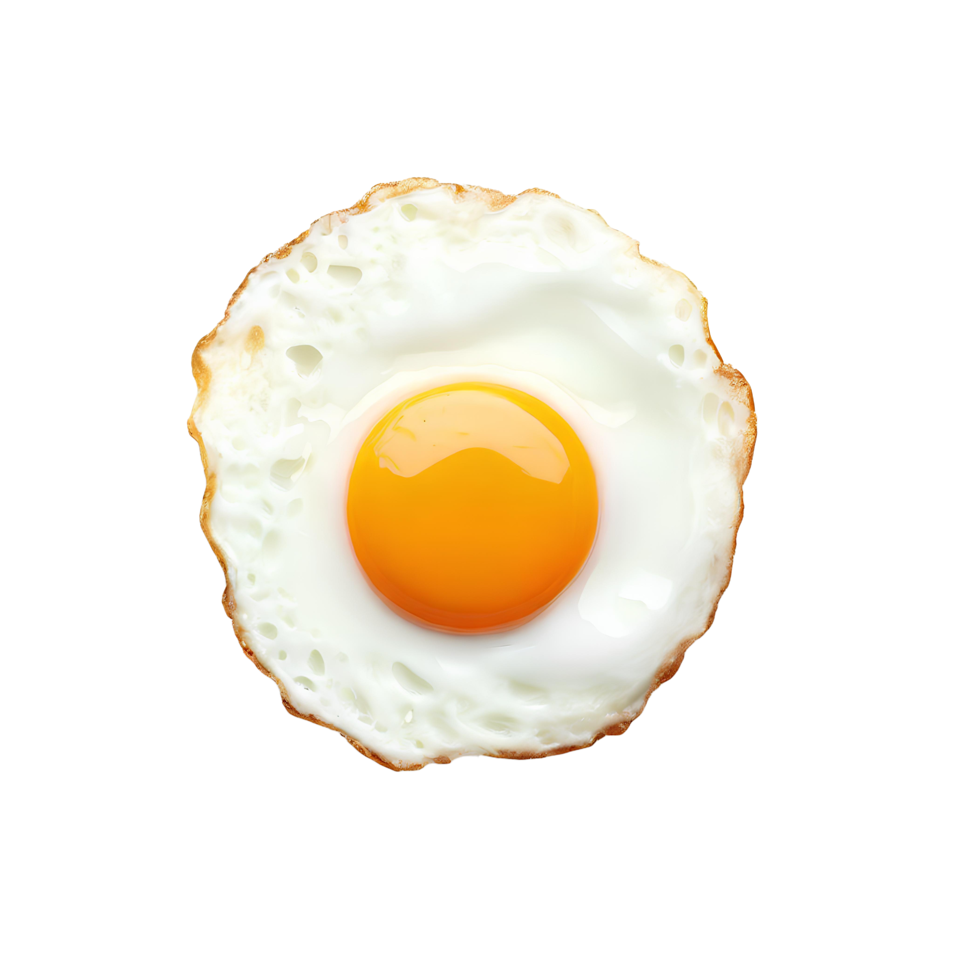 Fried egg isolated. Illustration AI Generative 23285896 PNG