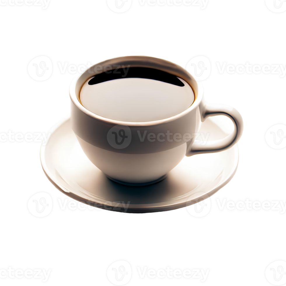 Coffee cup isolated on transparent background AI Generated png