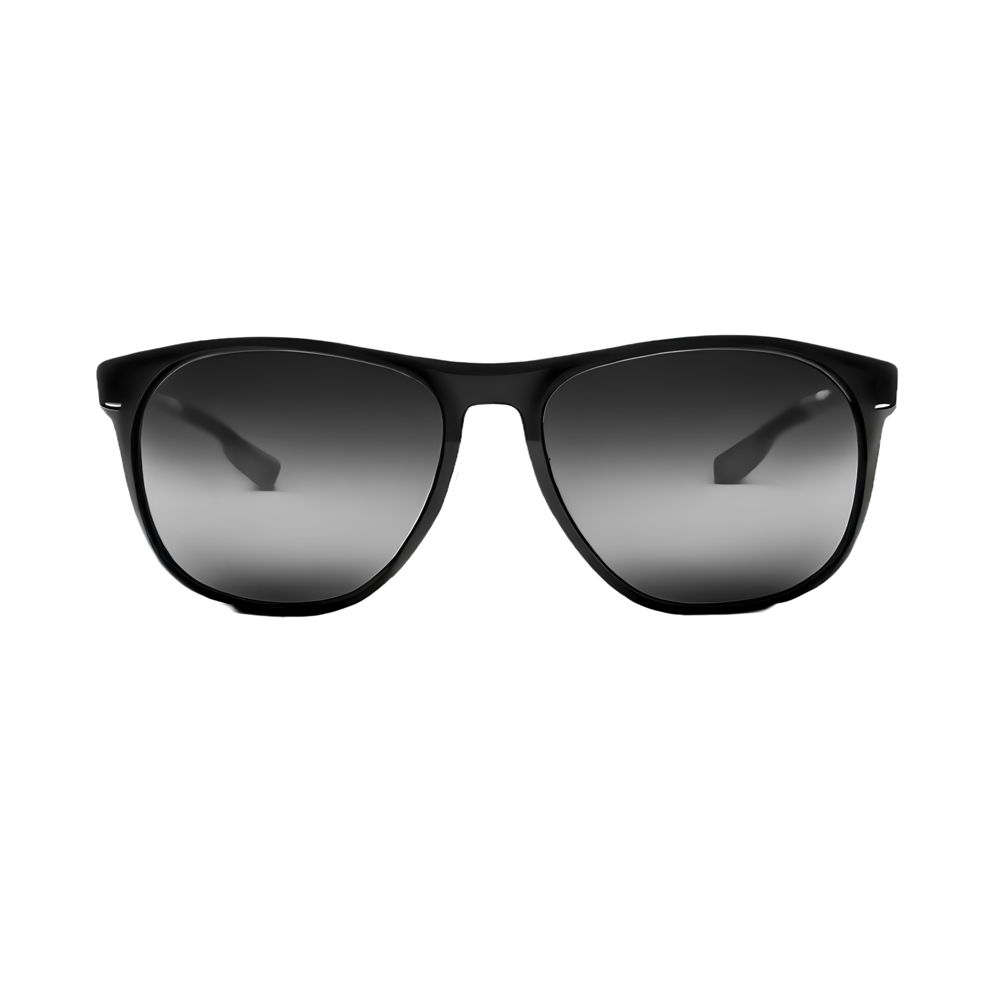 Black sunglasses isolated on transparent background with an empty space ...