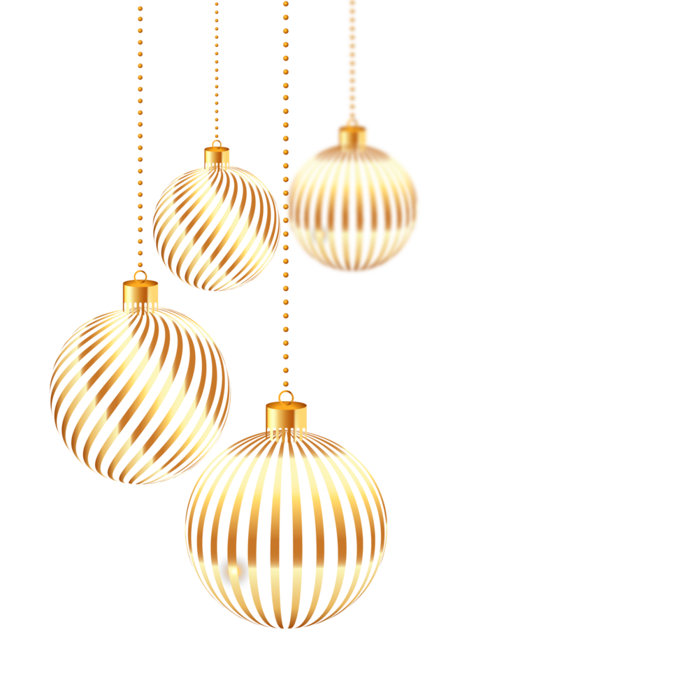 christmas ball decoration collection realistic style and different color elegant christmas balls and ornaments png