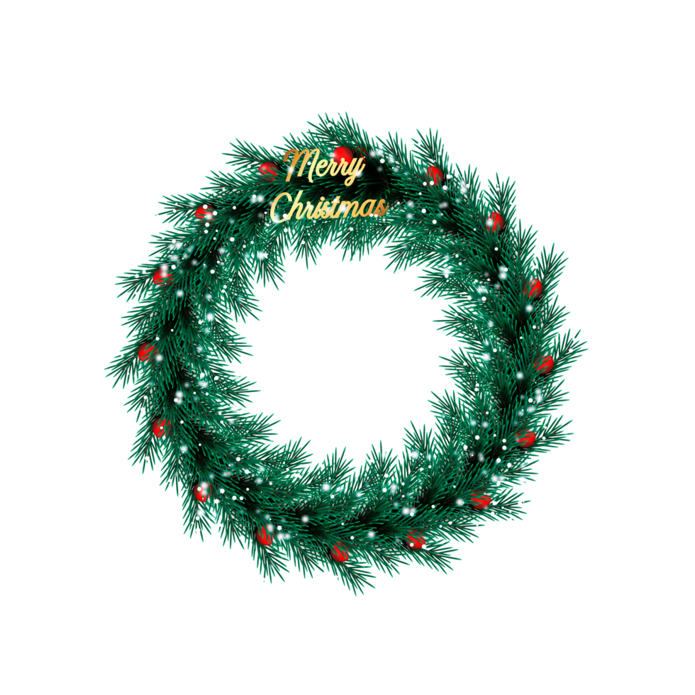 Natale ghirlanda decorazione con Natale palla e pino ramo e Natale stella png