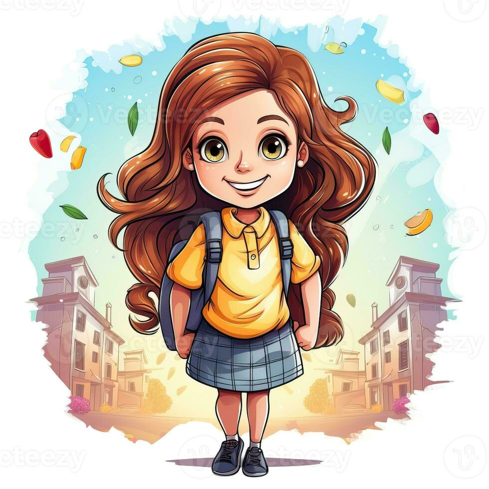 Back to school theme, Back to school realistic style high quality ai image generated photo