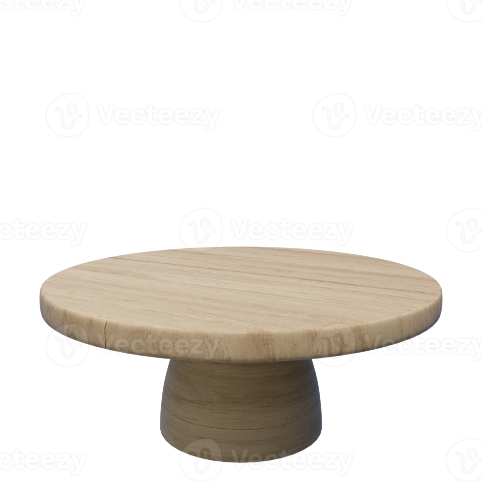 wooden stage podium ,wood plate 3d render png